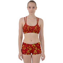 Seamless-pattern-slavic-folk-style Perfect Fit Gym Set