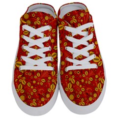 Seamless-pattern-slavic-folk-style Half Slippers