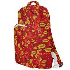 Seamless-pattern-slavic-folk-style Double Compartment Backpack