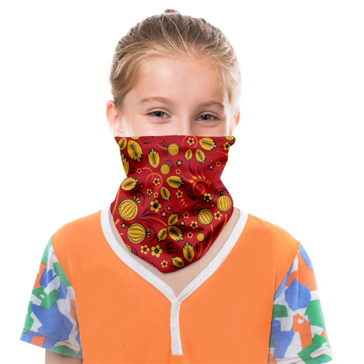 Seamless-pattern-slavic-folk-style Face Covering Bandana (Kids)