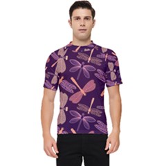 Dragonfly-pattern-design Men s Short Sleeve Rash Guard by Jancukart