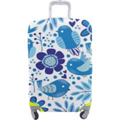 Pattern-with-birds Luggage Cover (large) by Jancukart