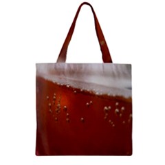Bubble Beer Zipper Grocery Tote Bag