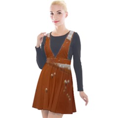Bubble Beer Plunge Pinafore Velour Dress
