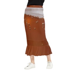 Bubble Beer Maxi Fishtail Chiffon Skirt by artworkshop