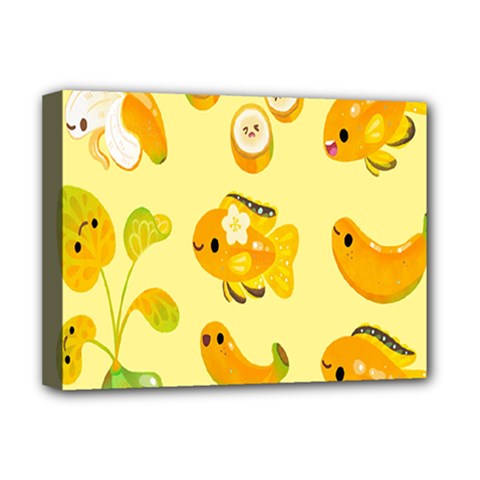 Banana Cichlid Deluxe Canvas 16  X 12  (stretched)  by artworkshop