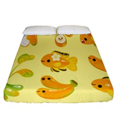 Banana Cichlid Fitted Sheet (california King Size) by artworkshop