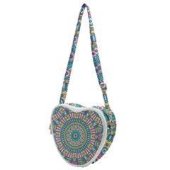 Mandala 01 Heart Shoulder Bag by zappwaits