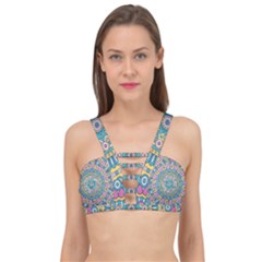 Mandala 01 Cage Up Bikini Top by zappwaits