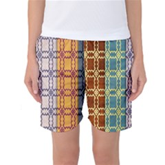 Grungy Vintage Patterns Women s Basketball Shorts