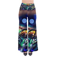 Peacock Feather Drop So Vintage Palazzo Pants by artworkshop