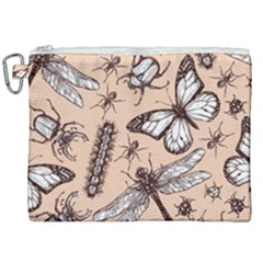 Vintage-drawn-insect-seamless-pattern Canvas Cosmetic Bag (xxl)