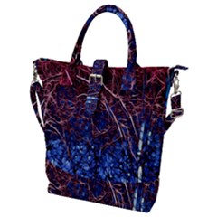 Autumn Fractal Forest Background Buckle Top Tote Bag by Amaryn4rt