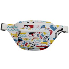 Seamless-pattern-vector-sailing-equipments-cartoon Fanny Pack by Jancukart