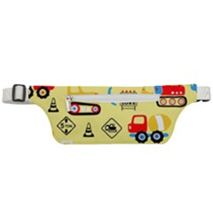 Seamless-pattern-vector-industrial-vehicle-cartoon Active Waist Bag