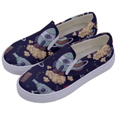 Hand-drawn-pattern-space-elements-collection Kids  Canvas Slip Ons by Jancukart