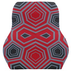 Abstract Pattern Geometric Backgrounds  Car Seat Back Cushion  by Eskimos