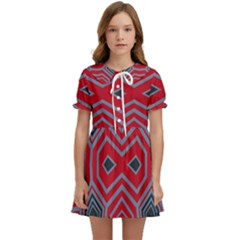 Abstract Pattern Geometric Backgrounds  Kids  Sweet Collar Dress by Eskimos