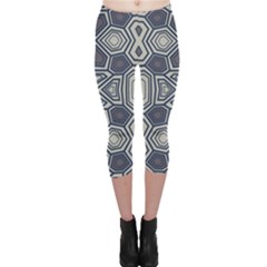 Abstract Pattern Geometric Backgrounds Capri Leggings  by Eskimos