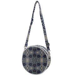 Abstract Pattern Geometric Backgrounds Crossbody Circle Bag by Eskimos