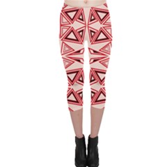 Abstract Pattern Geometric Backgrounds  Capri Leggings  by Eskimos