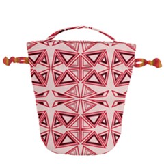 Abstract pattern geometric backgrounds  Drawstring Bucket Bag