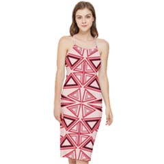 Abstract Pattern Geometric Backgrounds  Bodycon Cross Back Summer Dress by Eskimos