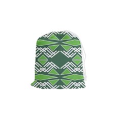 Abstract Pattern Geometric Backgrounds  Drawstring Pouch (small) by Eskimos