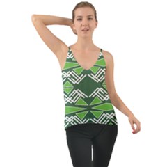 Abstract Pattern Geometric Backgrounds  Chiffon Cami by Eskimos