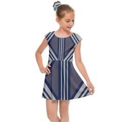 Abstract Pattern Geometric Backgrounds  Kids  Cap Sleeve Dress by Eskimos