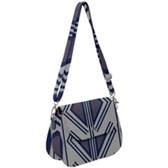 Abstract pattern geometric backgrounds  Saddle Handbag