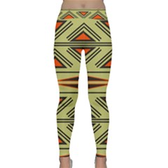 Abstract Pattern Geometric Backgrounds Classic Yoga Leggings by Eskimos
