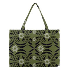 Folk flowers print Floral pattern Ethnic art Medium Tote Bag