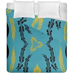 Folk Flowers Print Floral Pattern Ethnic Art Duvet Cover Double Side (california King Size) by Eskimos