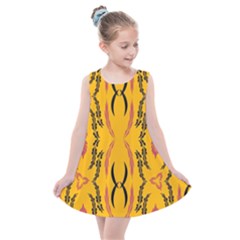 Folk flowers print Floral pattern Ethnic art Kids  Summer Dress