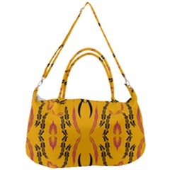 Folk Flowers Print Floral Pattern Ethnic Art Removal Strap Handbag by Eskimos