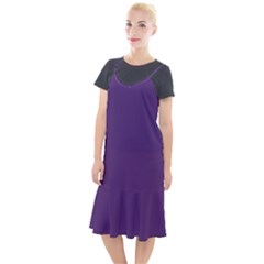 Purple Plain Camis Fishtail Dress by FunDressesShop