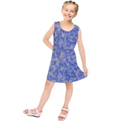 Uruguay Flag Motif Pattern Kids  Tunic Dress by dflcprintsclothing