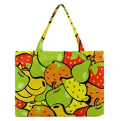 Fruit Food Wallpaper Zipper Medium Tote Bag by Dutashop