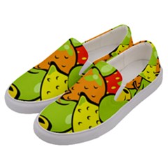 Fruit Food Wallpaper Men s Canvas Slip Ons