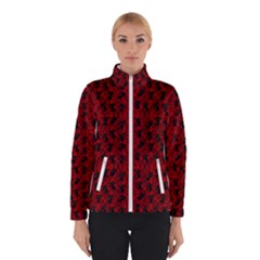 Micro Blood Red Cats Women s Bomber Jacket by InPlainSightStyle