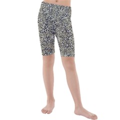 Intricate Ornate Pattern Kids  Mid Length Swim Shorts by dflcprintsclothing