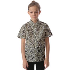 Intricate Ornate Pattern Kids  Short Sleeve Shirt by dflcprintsclothing