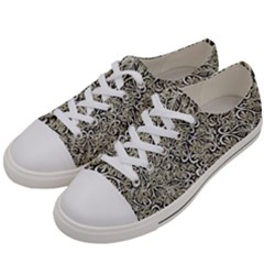 Intricate Ornate Pattern Men s Low Top Canvas Sneakers by dflcprintsclothing