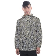 Intricate Ornate Pattern Men s Front Pocket Pullover Windbreaker by dflcprintsclothing