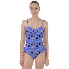 Pale Blue Goth Sweetheart Tankini Set by InPlainSightStyle