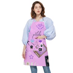 Pastel Goth Witch Pink Pocket Apron by InPlainSightStyle