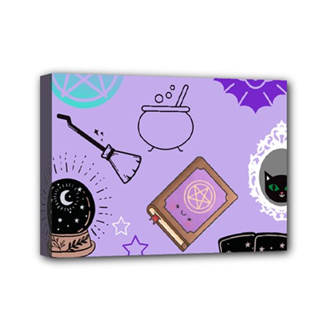 Pastel Goth Witch Purple Mini Canvas 7  X 5  (stretched) by InPlainSightStyle