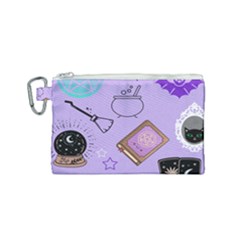 Pastel Goth Witch Purple Canvas Cosmetic Bag (small) by InPlainSightStyle