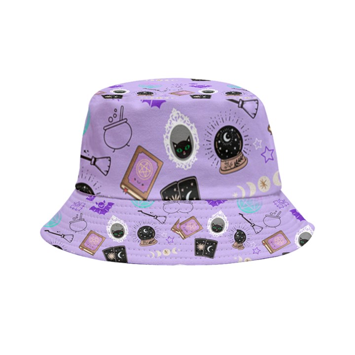 Pale Purple Goth Inside Out Bucket Hat